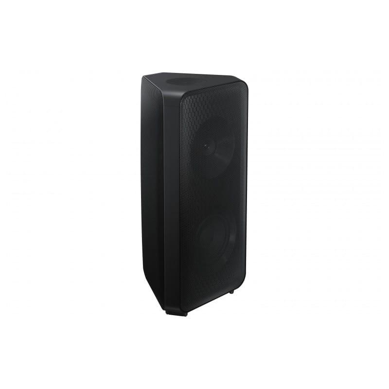 Samsung MX-ST40B  Negro - Altavoz Inalámbrico y alámbrico vista fronto lateral cenital