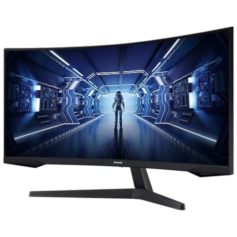 Gran resolución Samsung Odyssey G5 LC34G55TWWP 34 VA UWQHD 1ms 165Hz Ultrapanorámico Curvo Negro - Monitor gaming