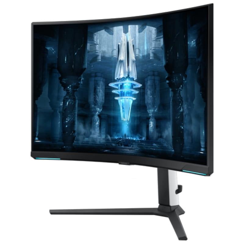 Samsung Odyssey Neo G8 S32BG850NP 32 VA LED 4K UltraHD Incurvé 240 Hz FreeSync Premium Pro Blanc - Moniteur Gaming vue côté gauche