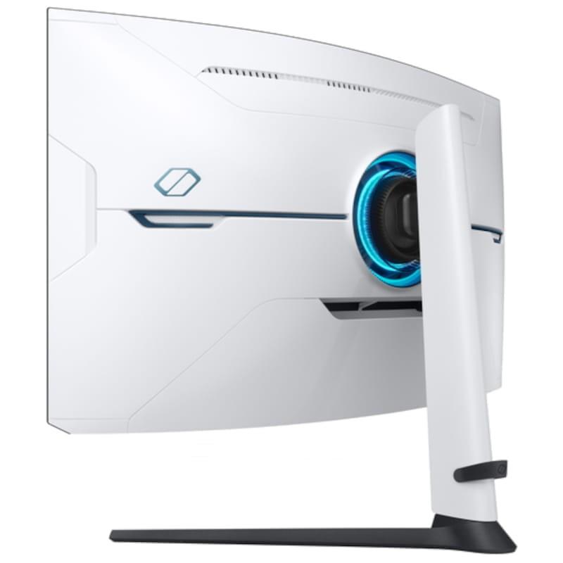 Samsung Odyssey Neo G8 S32BG850NP 32 VA LED 4K UltraHD Incurvé 240 Hz FreeSync Premium Pro Blanc - Moniteur Gaming vue arrière côté gauche