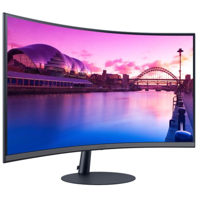 Samsung S32C390EAU 32 FullHD VA Curved Freesync Noir - Moniteur PC Vue avant côté droit