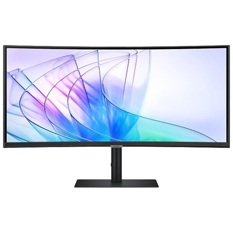  Samsung ViewFinity S34C652VAU 34" 4K Ultra HD VA UltraWide Curvo 100 Hz FreeSync Webcam Negro - Monitor PC Vista frontal sin webcam