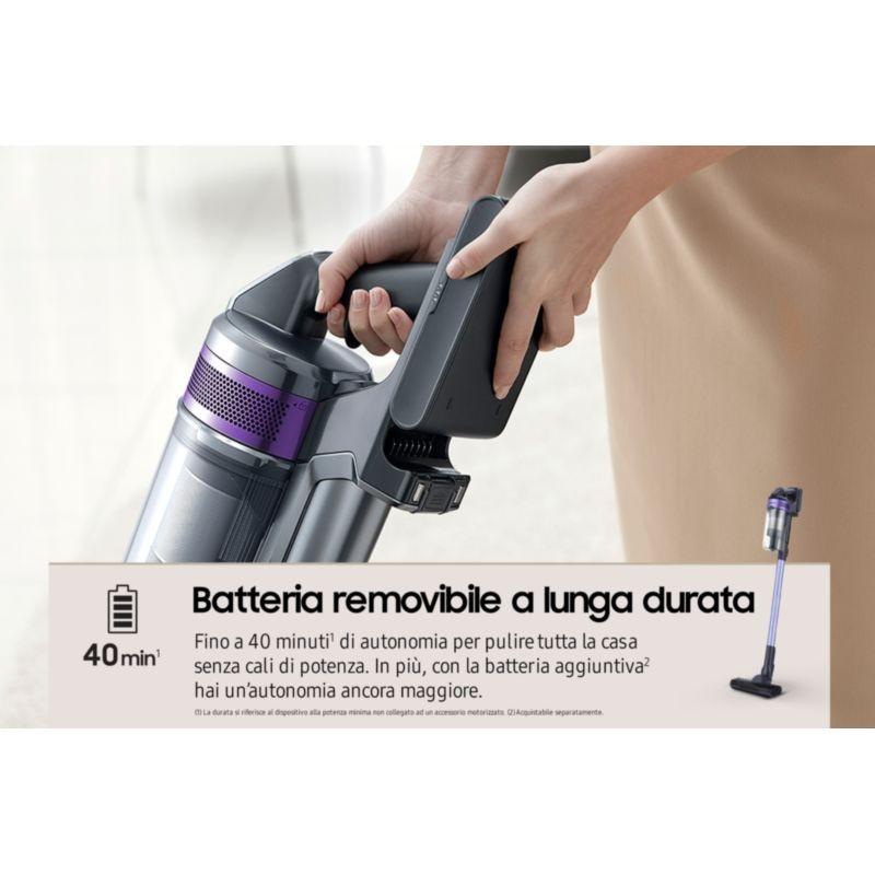 Aspirateur Samsung VS15A6031R4 Noir avec 40 minutes d'autonomie