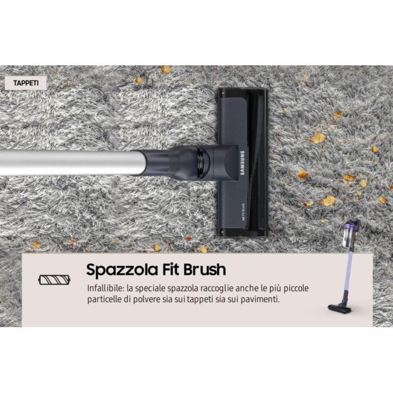 Aspirateur Samsung VS15A6031R4 Noir avec brosse pour tapis