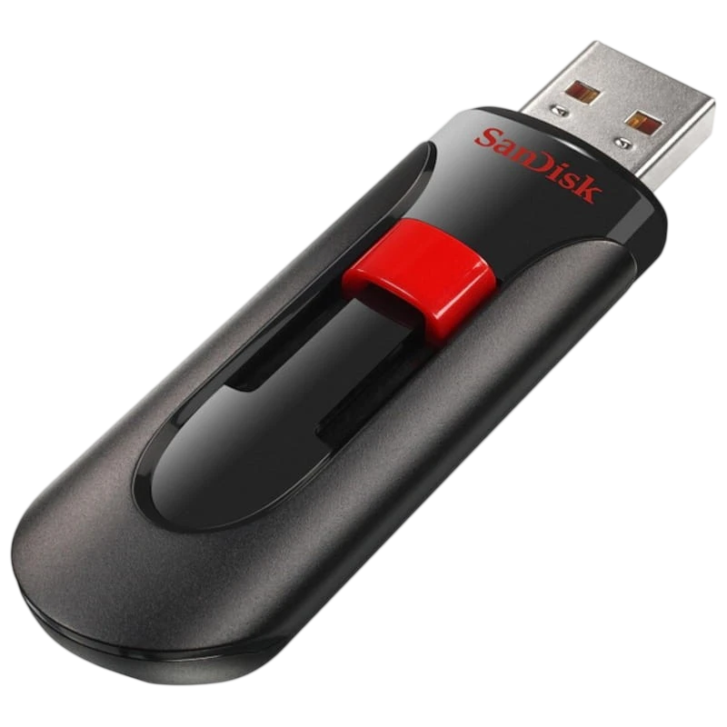 SanDisk Cruzer Glide 32GB USB 2.0 Negro/Rojo - Pendrive USB