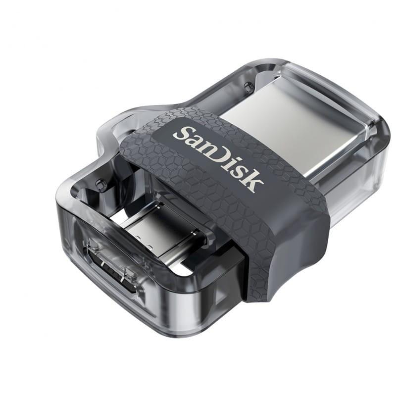 SanDisk Ultra Dual Drive m3.0 128GB USB 3.2 Negro/Plata - Pendrive USB - Cerrado