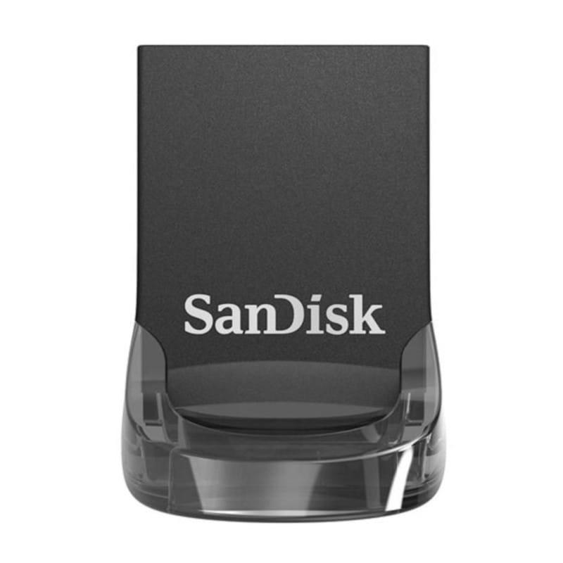 Vista cenital del SanDisk Ultra Fit 64 GB USB 3.2 Gen 1 Negro