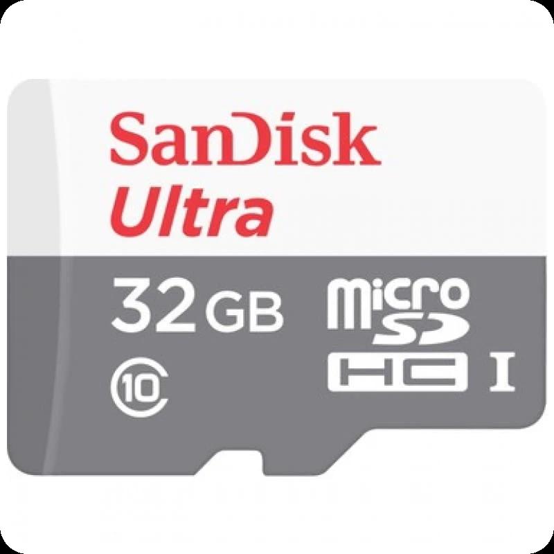 SanDisk MicroSD 32GB Ultra UHS-I + Adaptador de classe 10