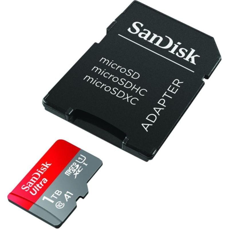 SanDisk USB 3.0 1 TB 150MB/s Gris/Rojo con adaptador