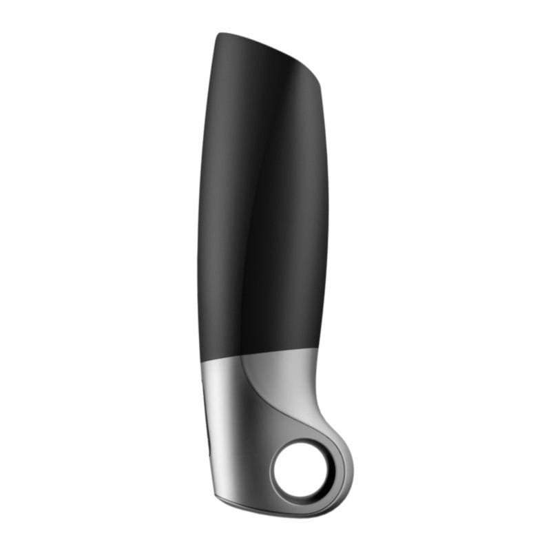 Vista lateral del Satisfyer Black Silver