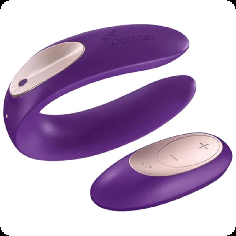 Satisfyer Partner Plus Remote Violeta - Vibrador Doble Estimulación