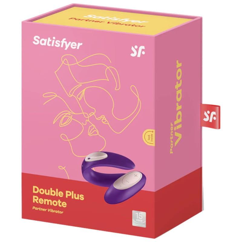 Satisfyer Partner Plus Remote Violeta - Vibrador Doble Estimulación - Caja