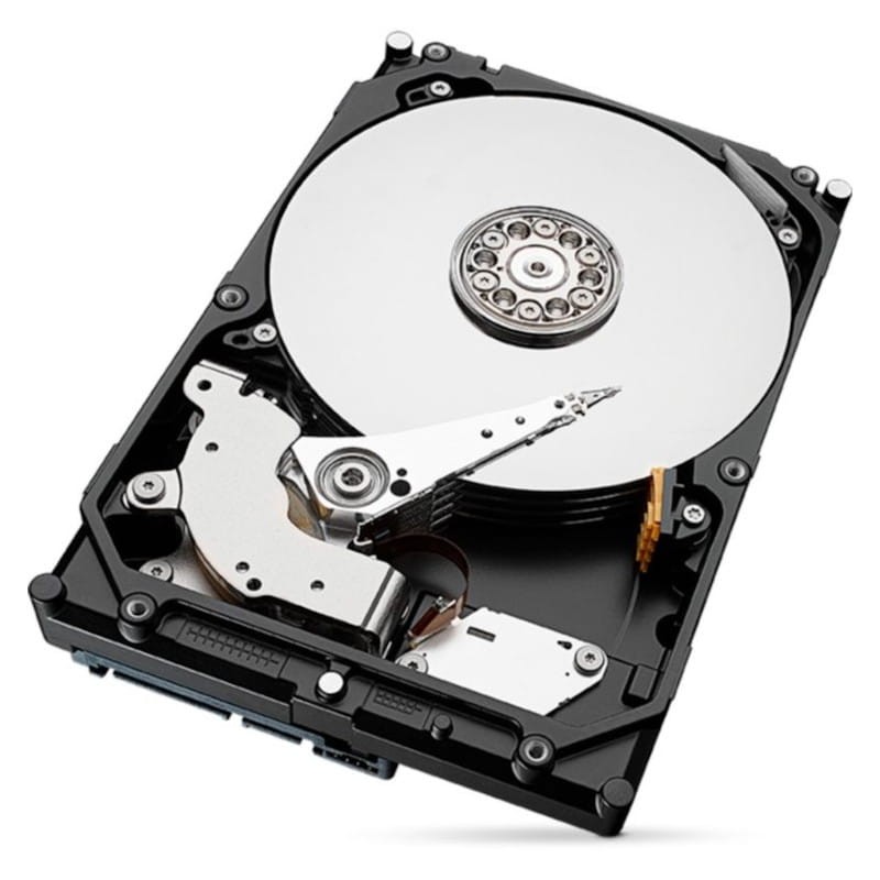 Vue intérieure du Disque dur Seagate BarraCuda Compute 8 TB SATA Vert/Noir