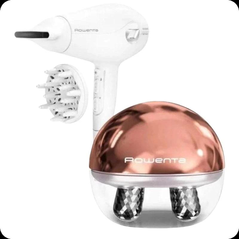 Secador de Pelo + Masajeador Facial Rowenta CV6602ES 2400W Blanco