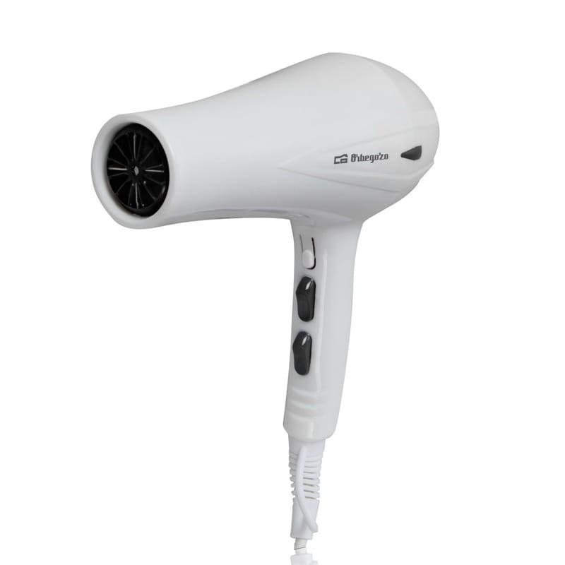 Secador de Pelo Orbegozo SEH-1800W Blanco vista frontal izquierda