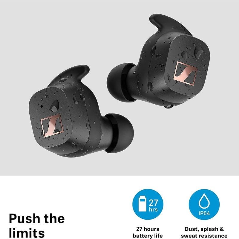 Sennheiser SPORT True Wireless True Wireless Touch IP54 7 mm Black - Casque sans fil Casque Image de présentation du casque
