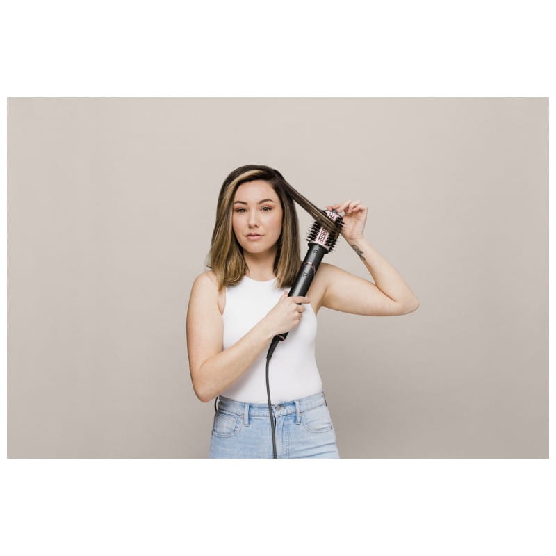 Shark FlexStyle 5-en-1 1400W Black, Pink - Real image hair dryer stretching hair