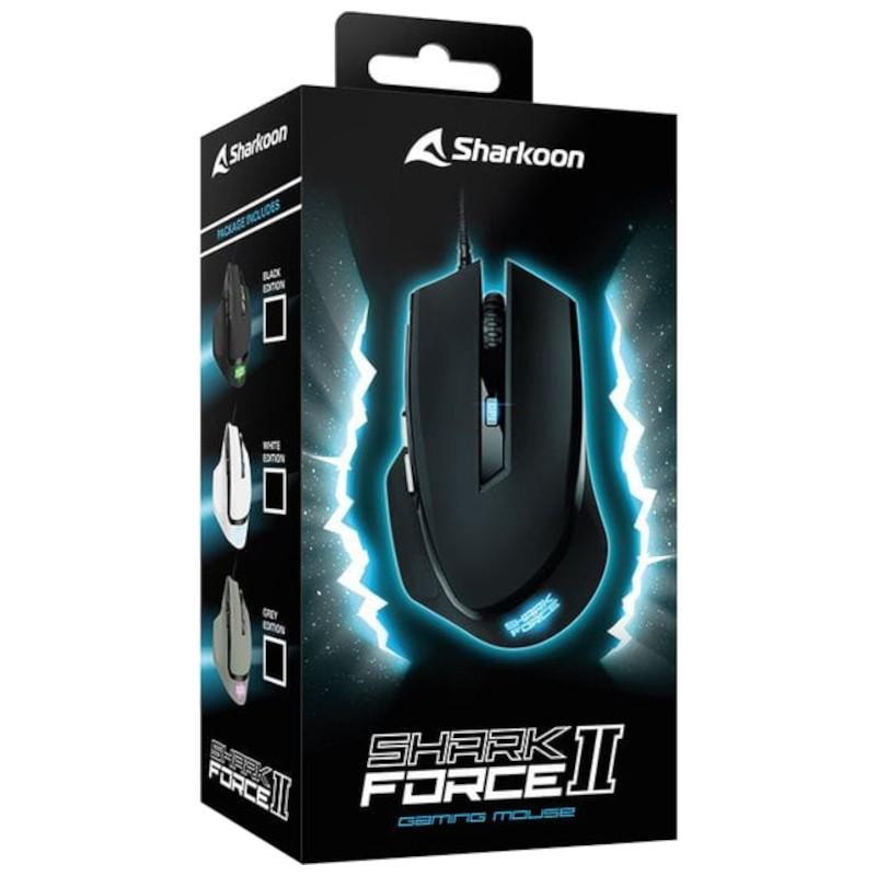 Ratón Gaming Sharkoon SHARK Force II 4200 DPI Negro - Caja