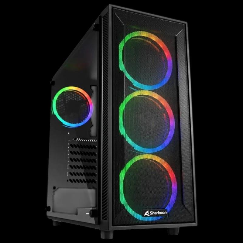 Sharkoon TG4M RGB Negro - Caja PC