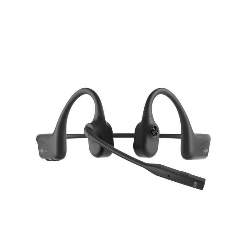 SHOKZ OpenComm 2 UC Negro - Auriculares conducción ósea imagen frontal