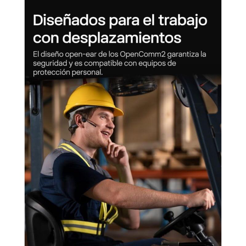 Shokz OpenComm 2 compatible avec les équipements de protection