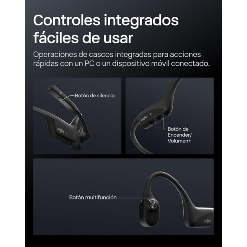 Shokz OpenComm 2 avec commande tactile intégrée