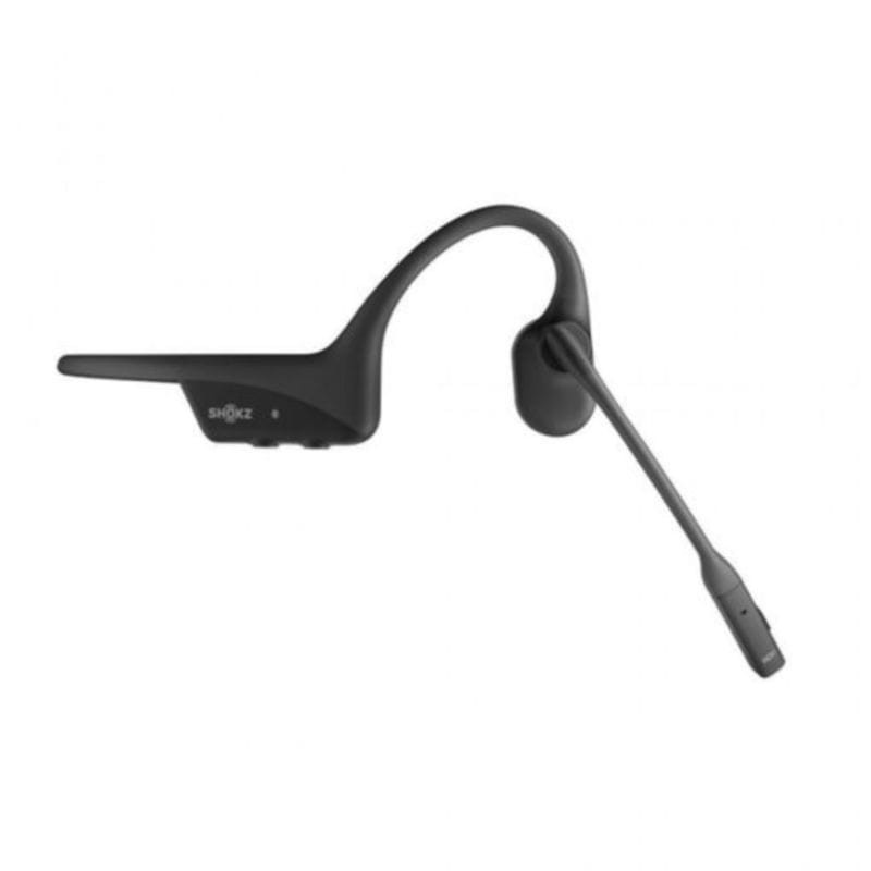 Perfil de los Shokz OpenComm 2 UC USB-A Negro de Conducción Ósea