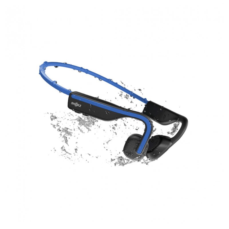 Shokz OpenMove Azul - Auriculares de Conducción Ósea imagen en el agua