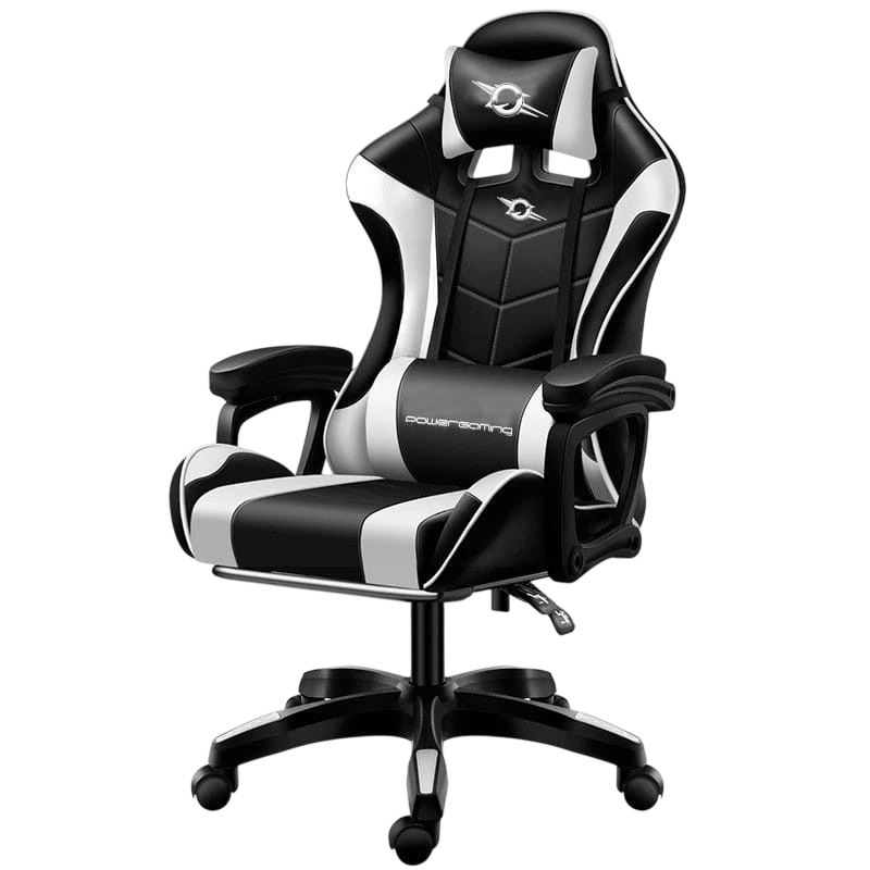Silla Gaming PowerGaming con Altavoz Bluetooth y Masaje Blanco