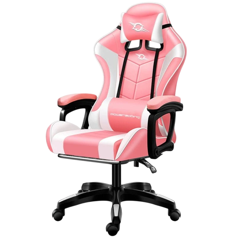 Silla Gaming PowerGaming con Altavoz Bluetooth y Masaje Rosa