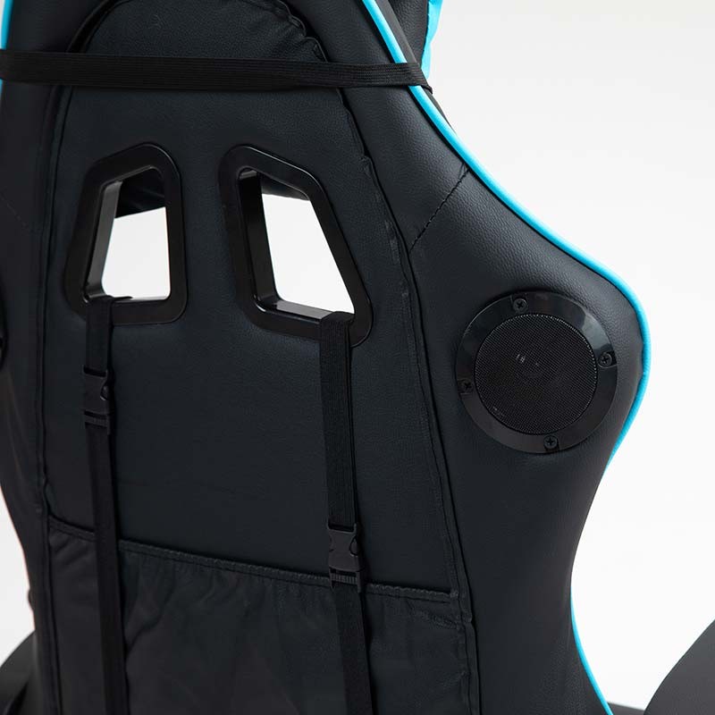 altavoz Bluetooth de la Silla Gaming PowerGaming con Masaje Negro+Azul