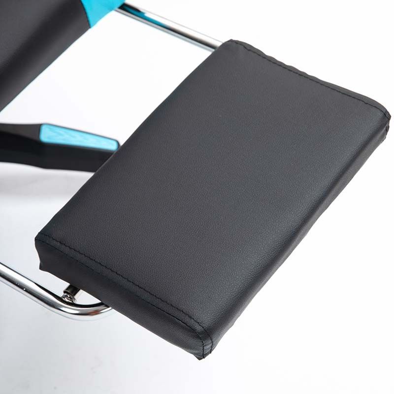 repose-pieds de la Chaise Gaming PowerGaming avec 7 points de massage et Repose-pieds Noir+Bleu