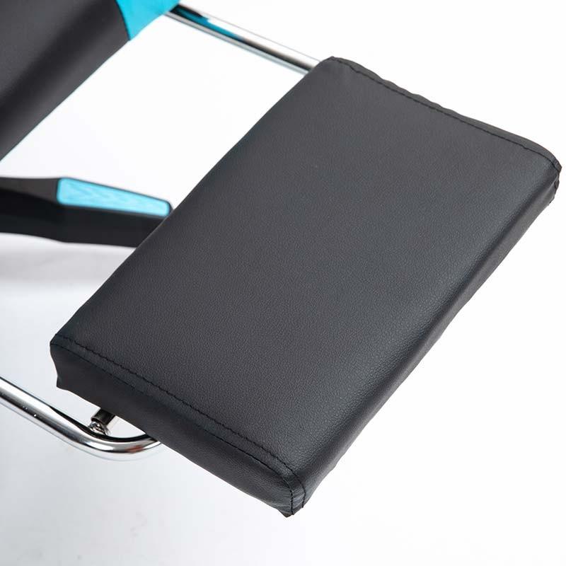 repose-pieds de la Chaise Gaming PowerGaming avec 7 points de massage et Repose-pieds Noir+Bleu