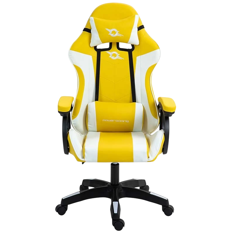 PowerGaming Silla Blanco+Amarillo