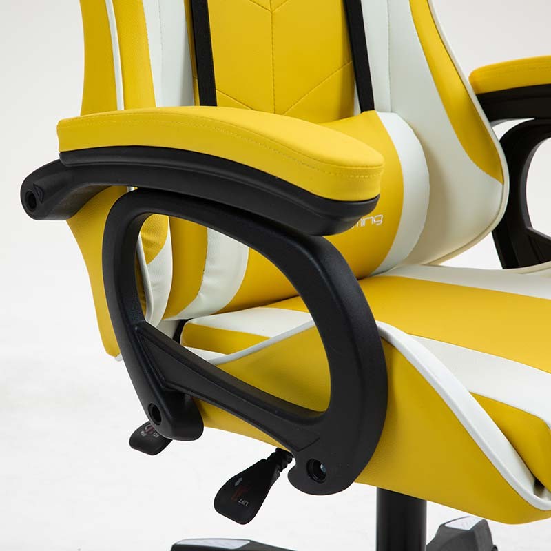 reposabrazos de la Silla Gaming PowerGaming Blanco+Amarillo