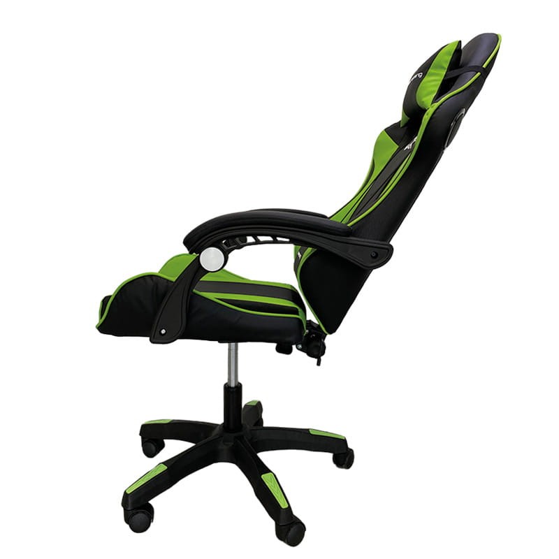 Silla Gaming PowerGaming con Altavoz Bluetooth y Masaje Negro/Verde - Inclinación