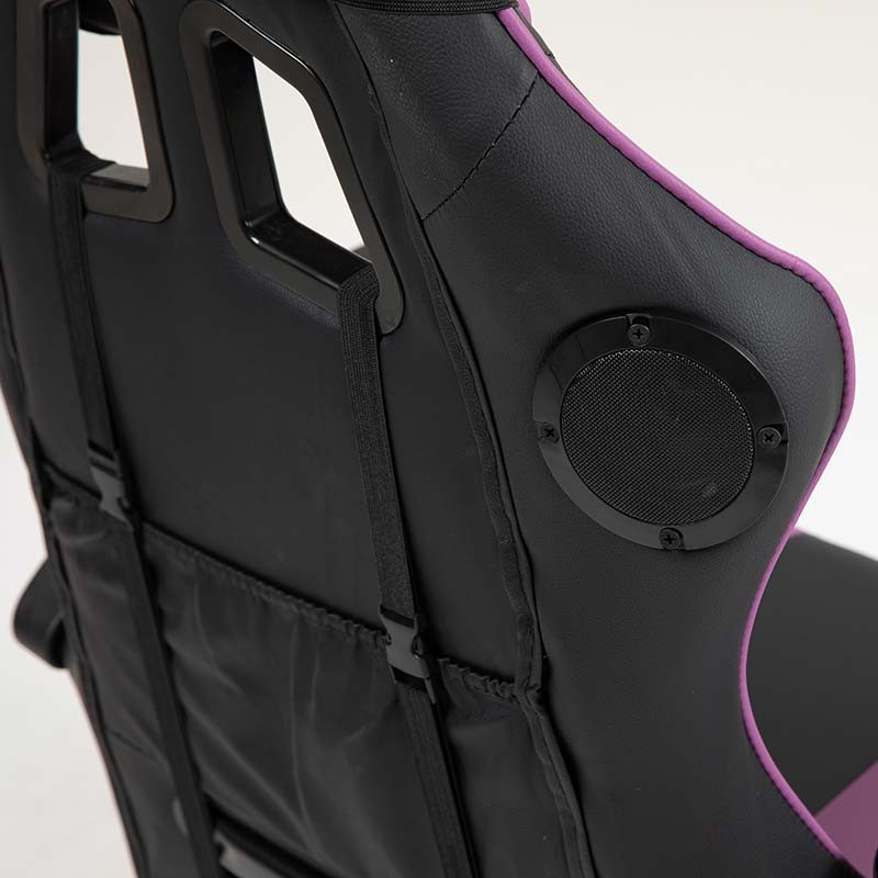 altavoz Bluetooth de la Silla Gaming PowerGaming LED RGB con Masaje y Reposapiés Negro+Blanco