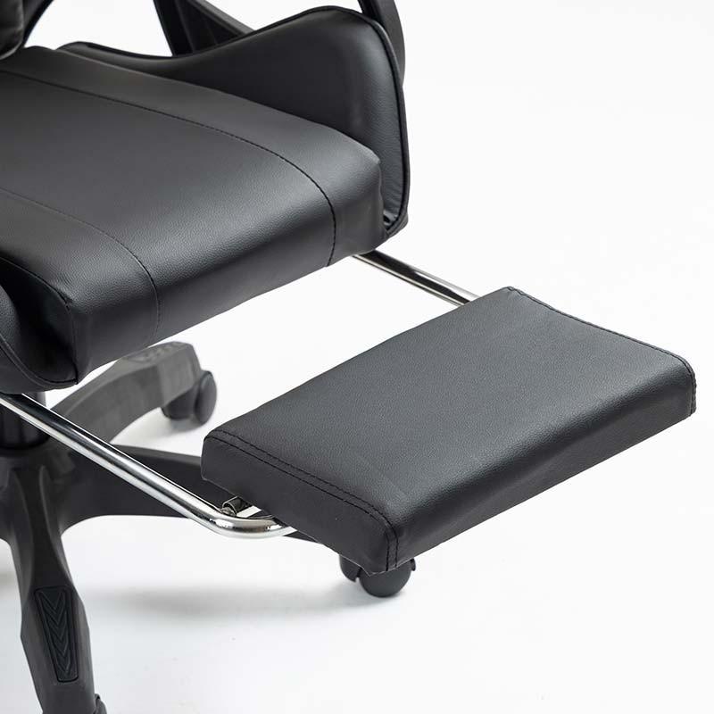 reposapiés de la Silla Gaming PowerGaming con 7 puntos de Masaje y Reposapiés Negro