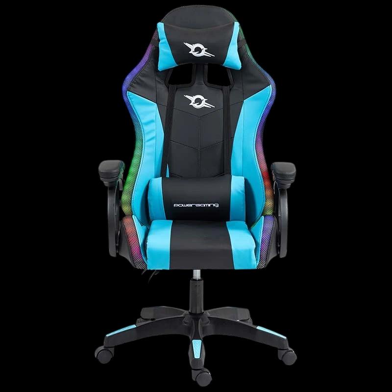 PowerGaming LED RGB Silla Negro+Azul