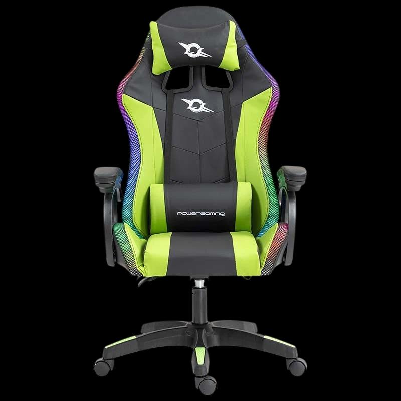 PowerGaming LED RGB Silla Negro+Verde