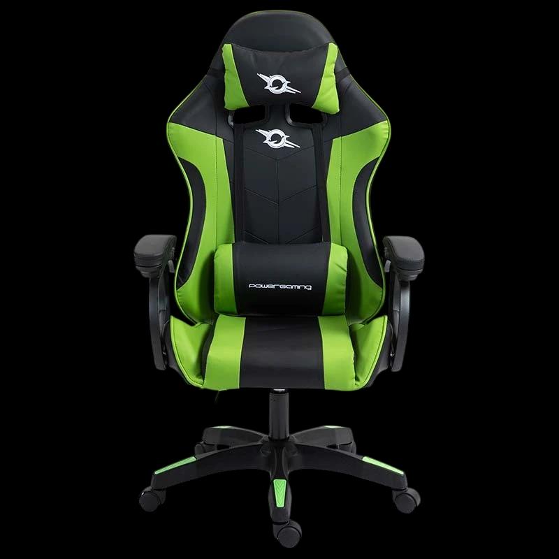 PowerGaming Silla Altavoz Masaje Negro+Verde