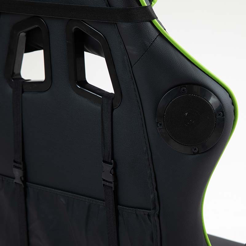 altavoz Bluetooth de la Silla Gaming PowerGaming con Masaje Negro+Verde