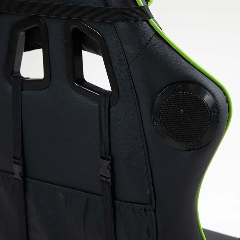 altavoz Bluetooth de la Silla Gaming PowerGaming con Masaje Negro+Verde