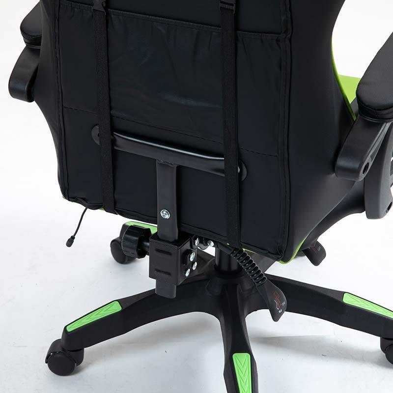 estructura de la Silla Gaming PowerGaming con Altavoz Bluetooth y Masaje Negro+Verde