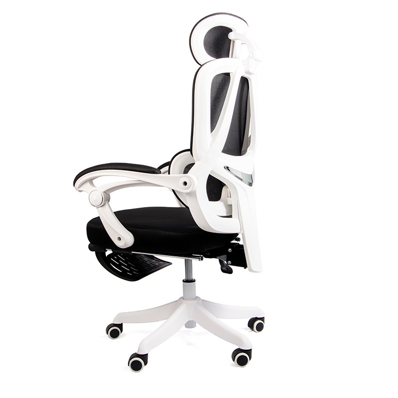 Silla de Oficina Powerbasics Confort T20 Negro foto real vista lateral lado izquierdo