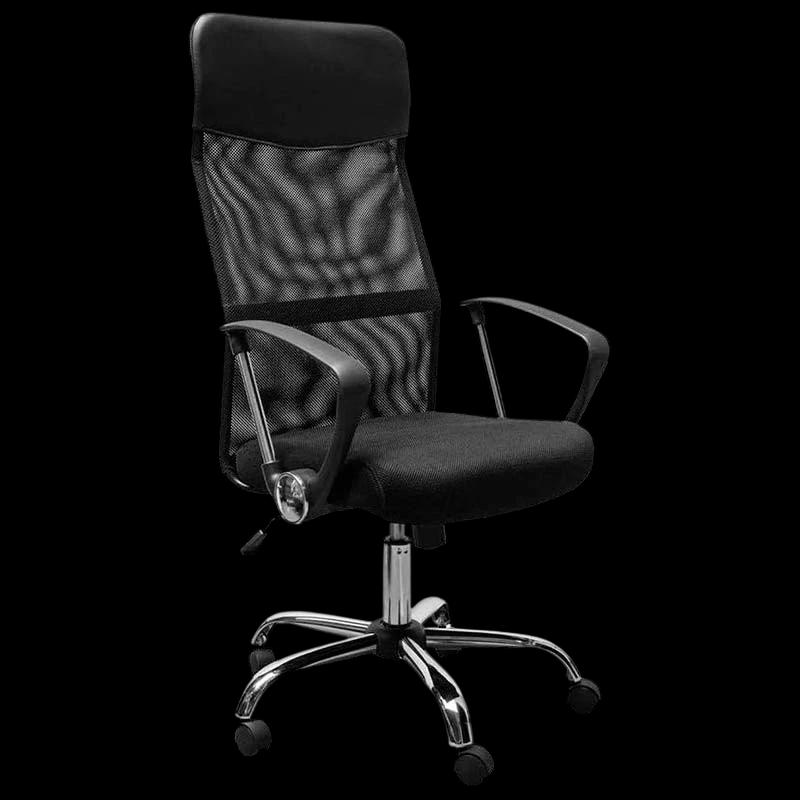Silla de Oficina Powerbasics Mesh Negro con Respaldo Reclinable