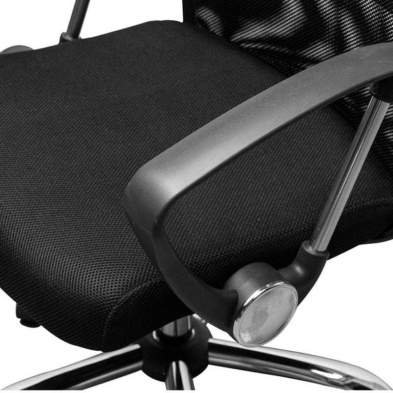 asiento de la Silla de Oficina Powerbasics Mesh Negro
