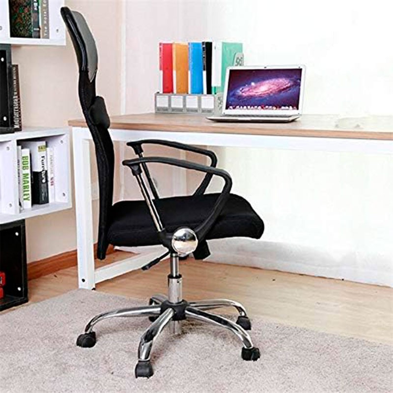 foto real de la Silla de Oficina Powerbasics Mesh Negro