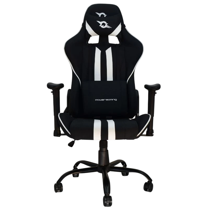 Silla de Tela PowerGaming Burnout Negro+Blanco