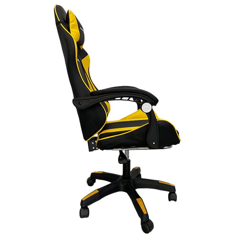Silla Gaming PowerGaming Negro/Amarillo - Lateral